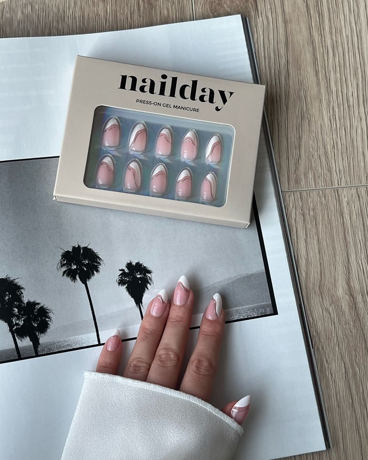 mooie nagels met de soft gel press on nails van nailday