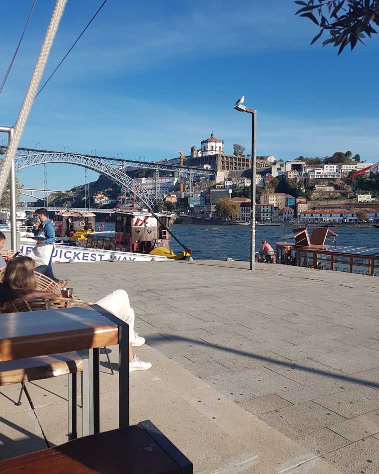bezienswaardigheden in porto | Leuke dingen om te doen in Porto | Borrelen bij Cais da Ribeira haven Porto | Stedentrip Porto tips