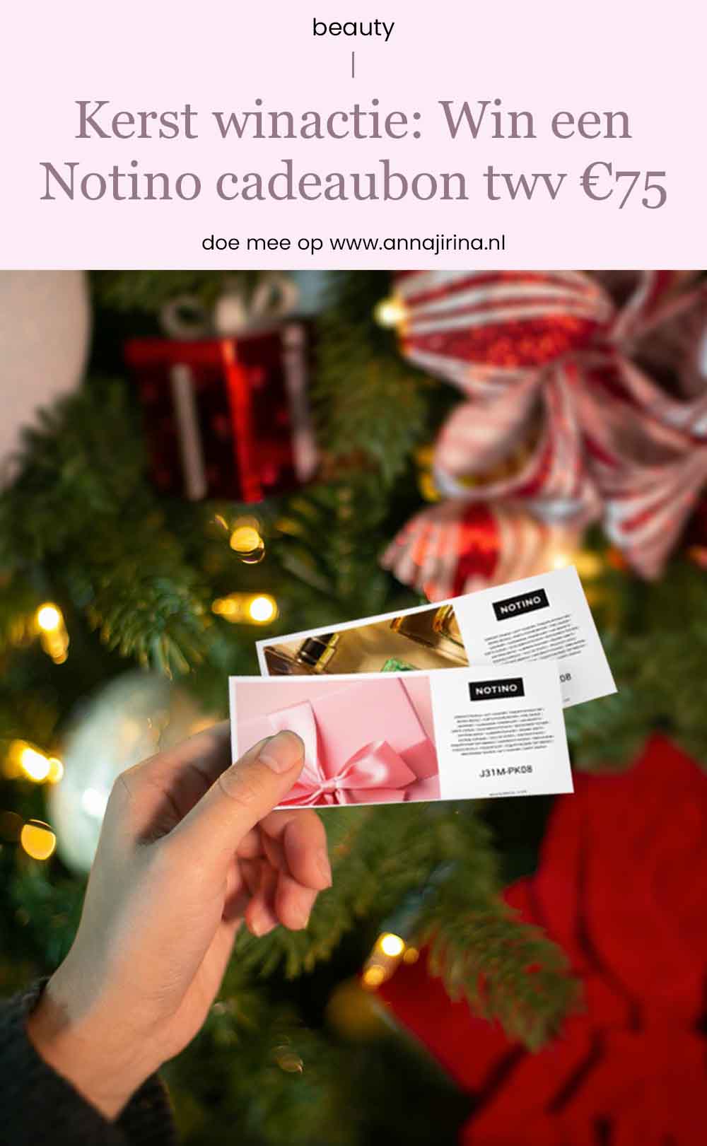 kerst winactie Notino | win een Notino cadeaubon