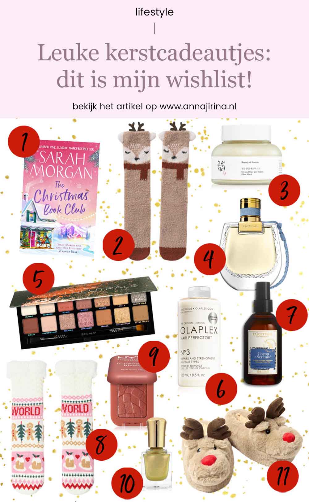 leuke kerstcadeautjes | cadeaus vrouw kerst | kerst pantoffels rendier | schattige cadeaus kerst | vrolijke cadeaus kerst