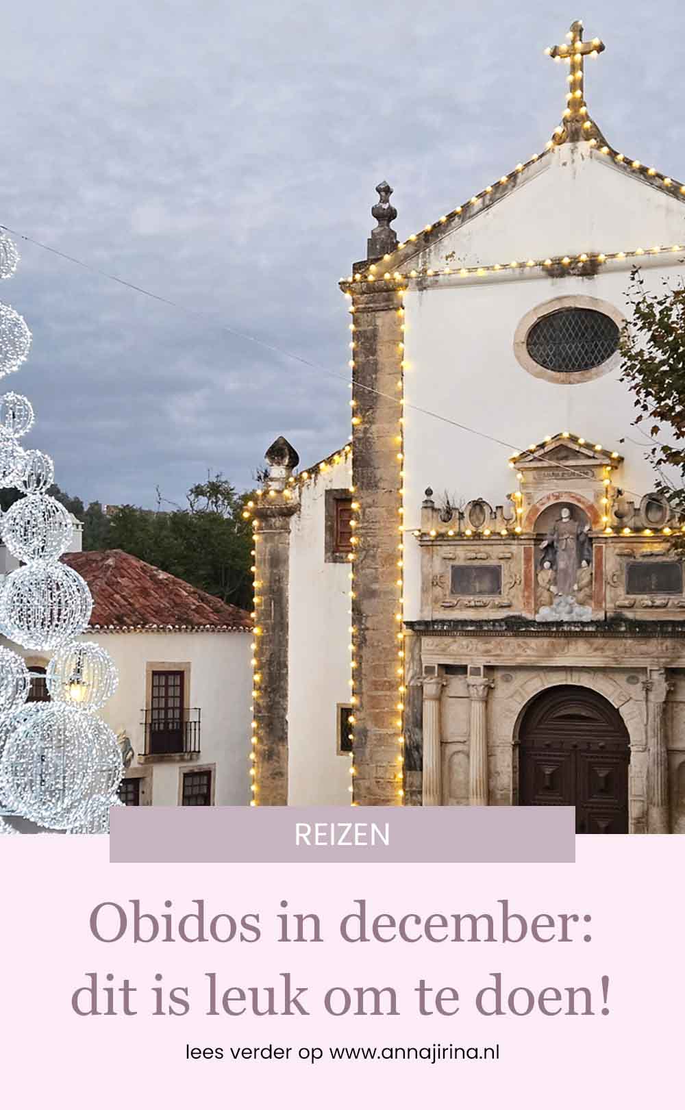 kerstmarkt in Obidos Portugal