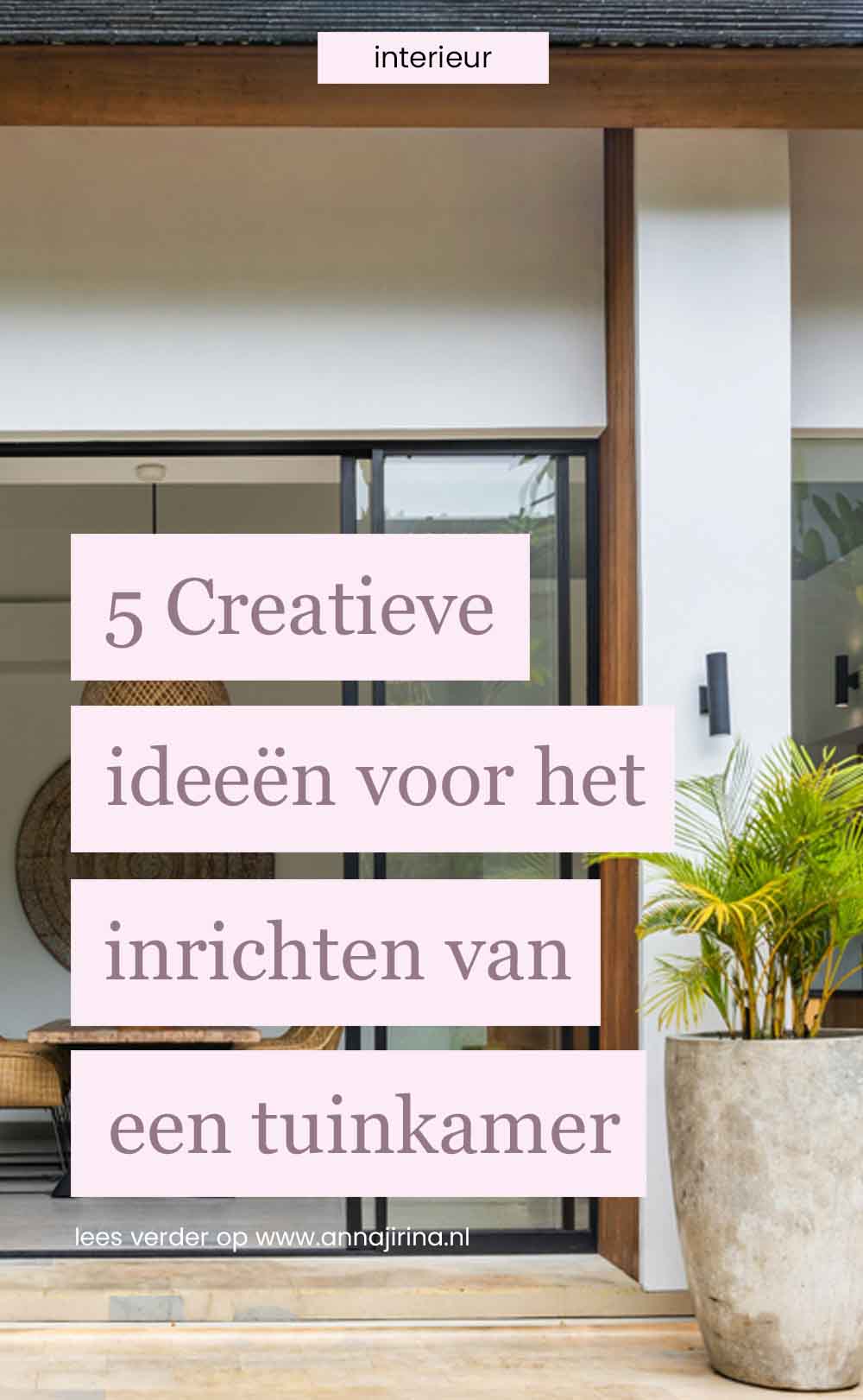 tuinkamer ideeën en tips | voordelen tuinkamer | tuinkamer maken