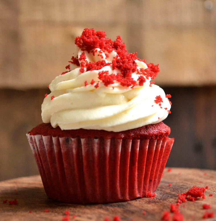 red velvet cupcakes maken
