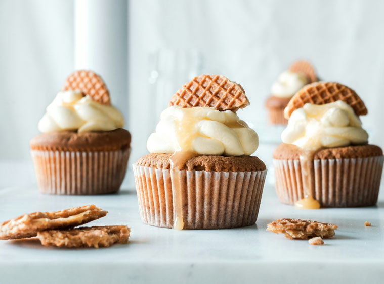 stroopwafel cupcake recept | originele cupcake recepten