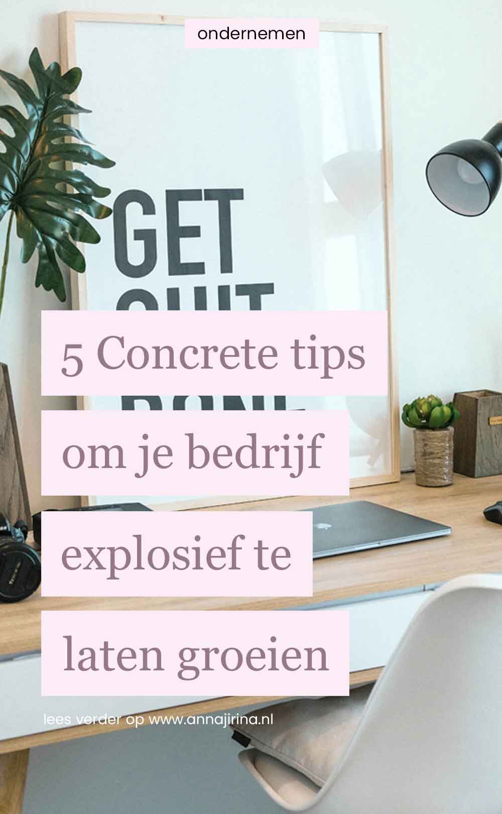 tips om je bedrijf te laten groeien | groeien met je bedrijf | groeien als ondernemer