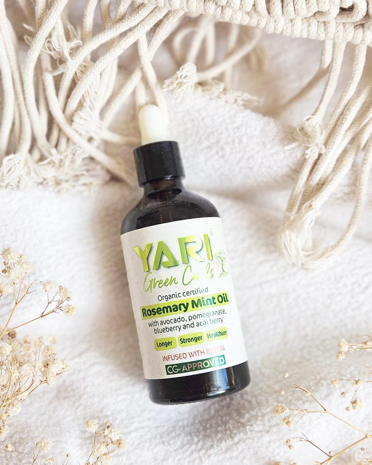 Yari Green Curls haarolie voor krullen | CG proof haarolie die het haar niet vet maakt | CG proof olie hoofdhuid