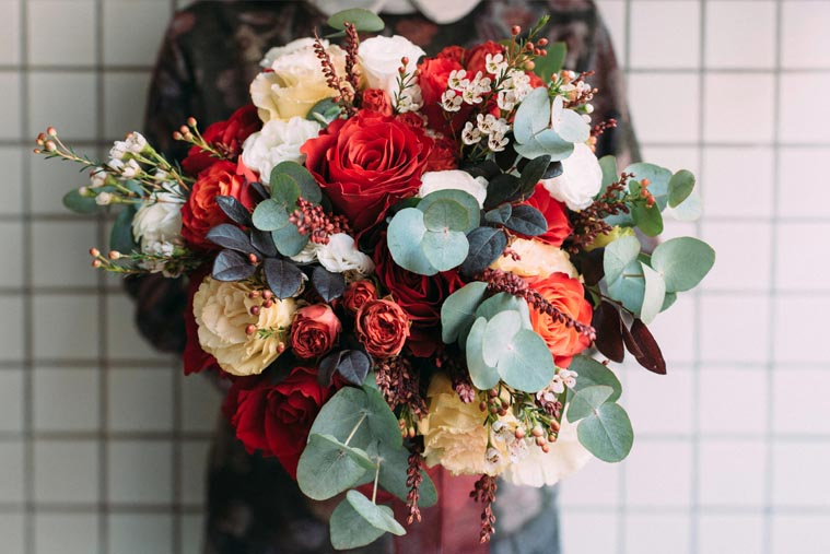 kunstbloemen stylen | zijden bloemen boeket maken | interieur inspiratie boeket 